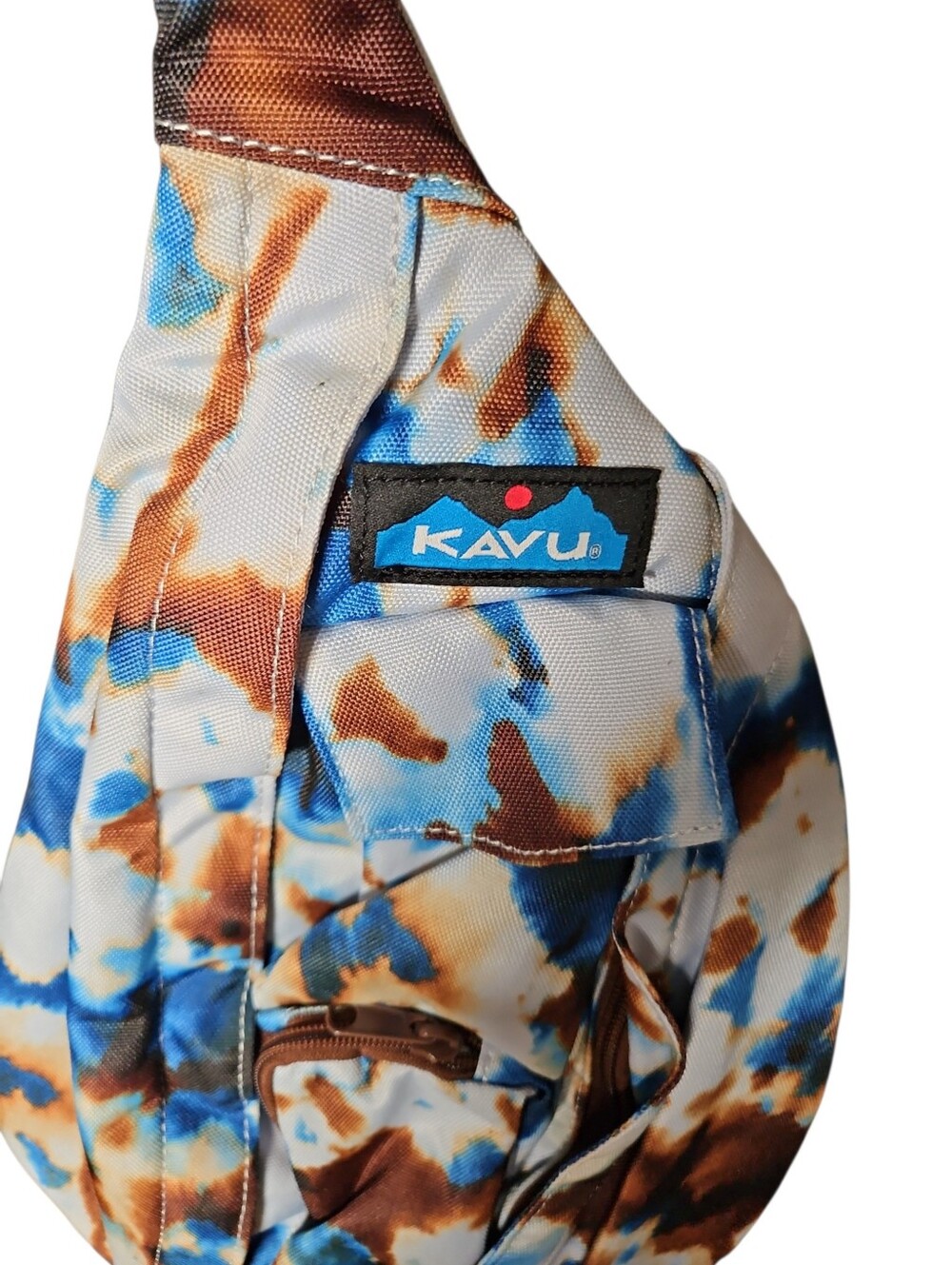 KAVU Mini Rope Sling in Earth Sky Tie Dye | NWT | Crossbody Sling Bag - Picture 3 of 5
